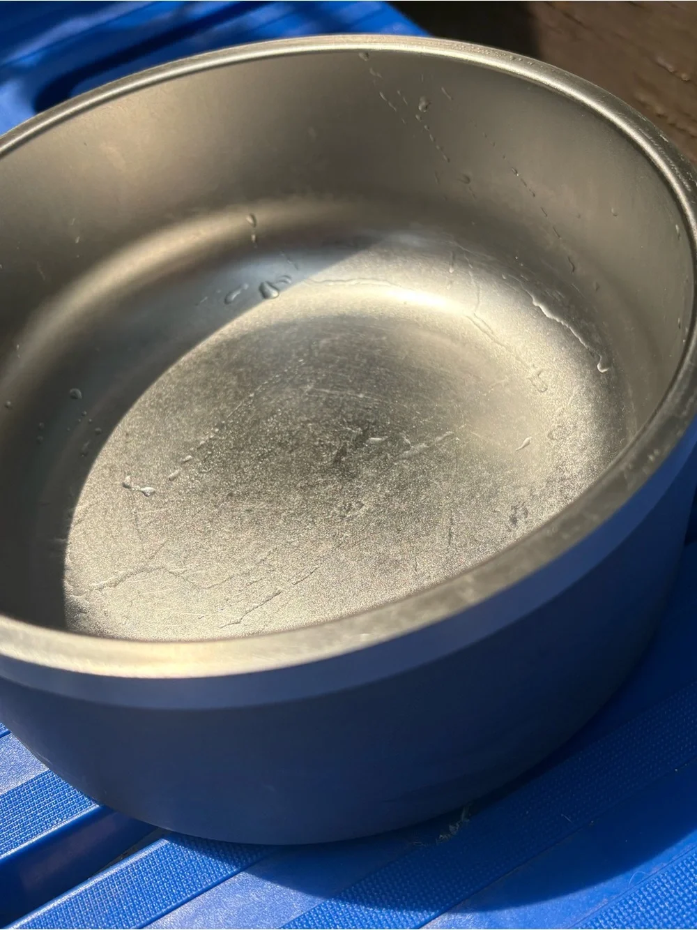 HydraPeak Gray Stainless Steel Insulated Dog Bowl 8 cup/64 oz